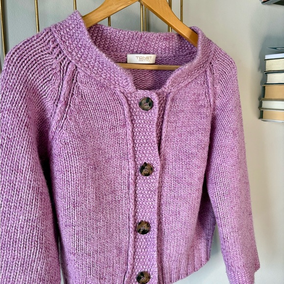 Tonet || Italian Wool/Cashmere Blend Knit Cardigan - Picture 2 of 8